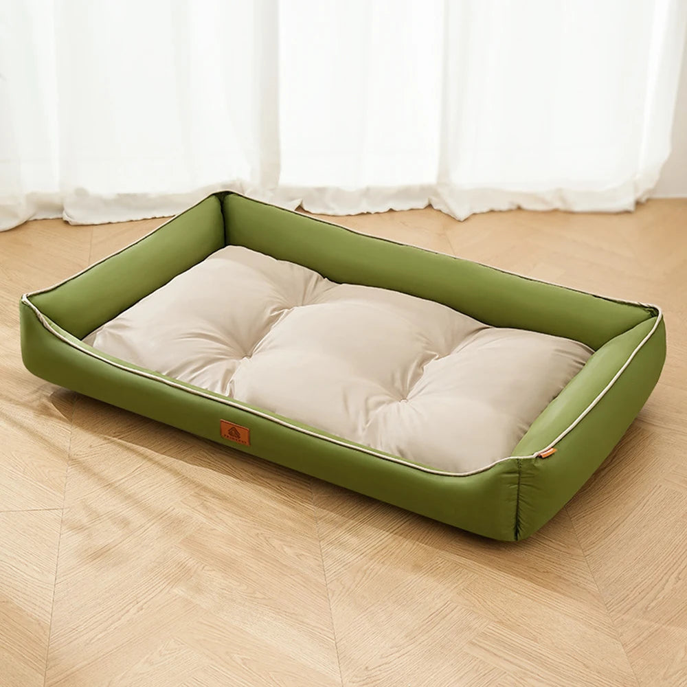 Double Cushion Plush Bed