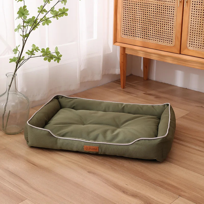 Double Cushion Plush Bed