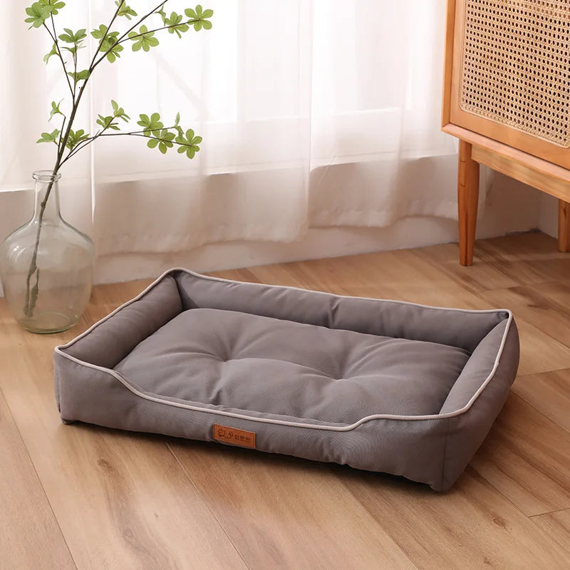Double Cushion Plush Bed
